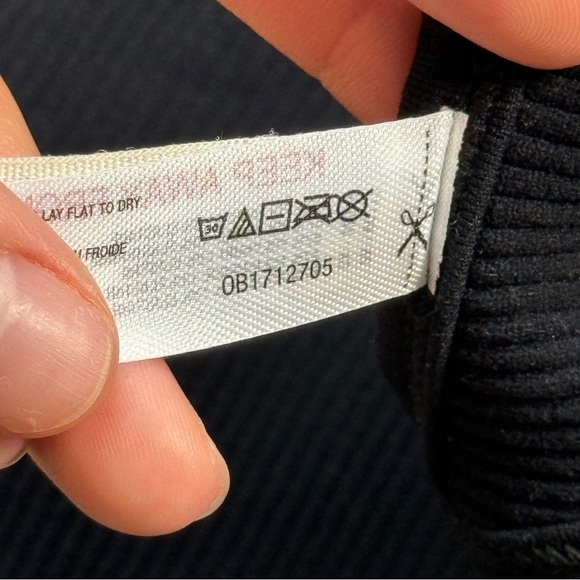 Free People Double The Fun Black Ribbed‎ V-Neck Tank Top Size M/L Women - Picture 7 of 9